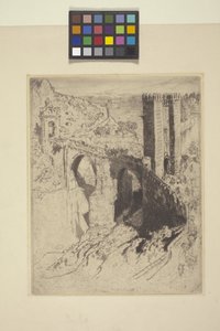 Ponte de Alcântara (gravura) de Joseph Pennell