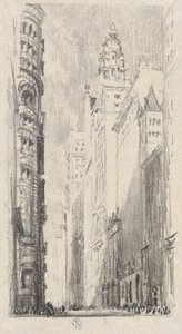 Torres da Broadway de Joseph Pennell