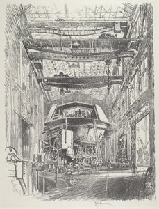 A construção da Grande Torre, 1916. de Joseph Pennell