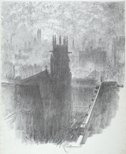 Igreja de Cristo, São Luís, 1919. de Joseph Pennell