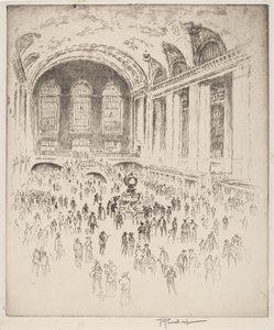 Concourse, Grand Central, Nova York de Joseph Pennell