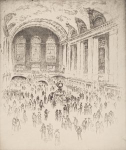 Concourse, Grand Central, Nova York, 1919. de Joseph Pennell