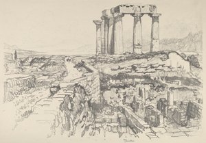 Corinto, em direcção ao Golfo, 1913. de Joseph Pennell