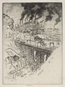 Edgar Thomson Works, Bessemer de Joseph Pennell