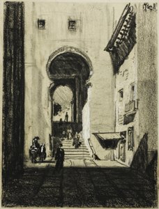 Entrada para Zocodover, Toledo de Joseph Pennell
