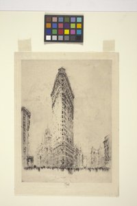 Edifício de Ferro Plano (gravura) de Joseph Pennell