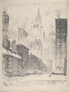 Da Fulton Street, 1910. de Joseph Pennell