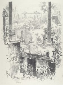 Das cimas das fornalhas de Joseph Pennell