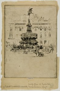 Monumento a Gilbert, Piccadilly Circus de Joseph Pennell
