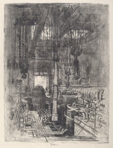 Gun Pit, No.II, 1917. de Joseph Pennell