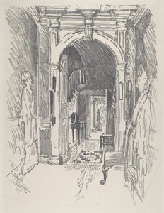 Corredor do Dr. Wister, 1912. de Joseph Pennell