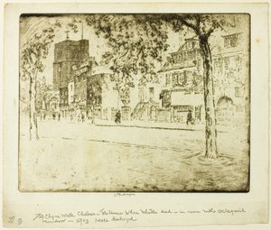 Casa onde Whistler morreu de Joseph Pennell