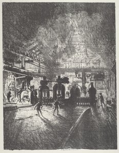 In the Jaws of Death, Rolling Bars for Shells, 1916. de Joseph Pennell