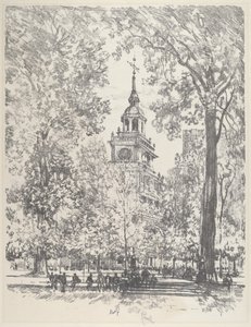 Praça da Independência e a State House de Joseph Pennell