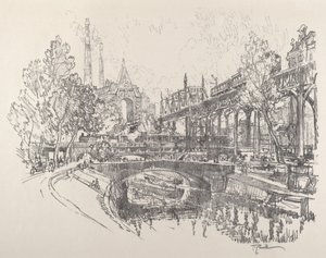 Canal Landwehr, Berlim de Joseph Pennell
