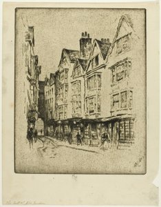 Última da velha Londres, Cloth Fair de Joseph Pennell