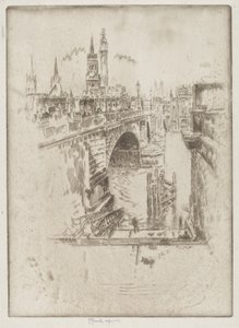 Escadas da ponte de Londres de Joseph Pennell