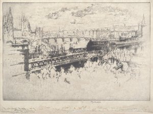 Londres sobre Charing Cross Bridge de Joseph Pennell
