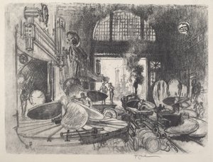 Fazendo pás de hélice de Joseph Pennell
