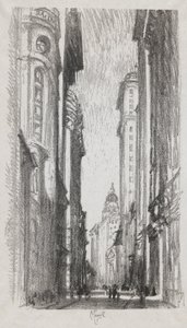 Rua Nassau, nº 5 na Colecção Iconophie Club de Joseph Pennell