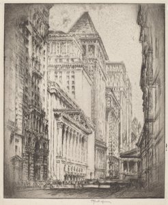 Bolsa de Valores de Nova Iorque de Joseph Pennell