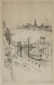 Nova York, de Nova Jersey de Joseph Pennell