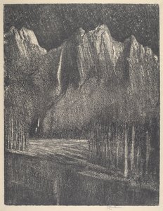 Noite no Yosemite de Joseph Pennell