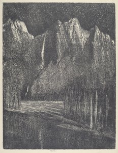 Noite no Yosemite de Joseph Pennell