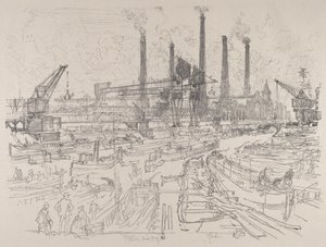 Central eléctrica, Berlim de Joseph Pennell