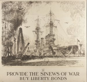 Forneça os tendões da guerra, compre títulos de liberdade de Joseph Pennell