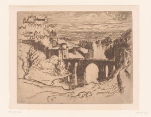 Ponte de Alcântara em Toledo Ponte de São Martinho, Toledo de Joseph Pennell