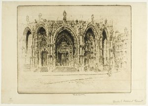 Puerta Bisagra, Portão de Madrid, Toledo de Joseph Pennell