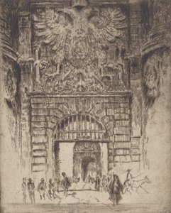 Porta Visagara, Porta de Madrid, Toledo, 1904. de Joseph Pennell