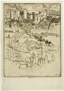 Estação Ferroviária, Pittsburgh de Joseph Pennell
