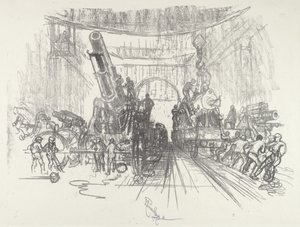 Pronto para a guerra, 1916. de Joseph Pennell