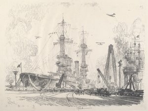 Pronto para começar, 1917. de Joseph Pennell