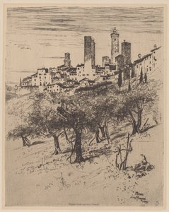 São Gimignano de Joseph Pennell