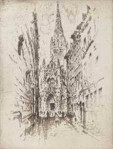 San Maclou, Rouen, 1907. de Joseph Pennell