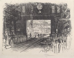 Fábrica Shell, No.II, 1917. de Joseph Pennell