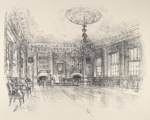 Sala dos signatários, Salão da Independência de Joseph Pennell