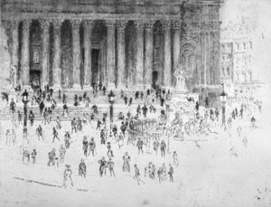 Passos fora da frente oeste da Catedral de St Paul