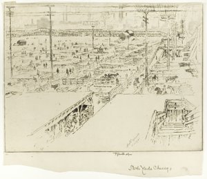 Stock Yards, Chicago de Joseph Pennell