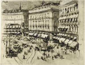 Dia de verão em Madri de Joseph Pennell
