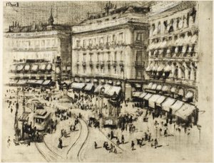 Dia de verão em Madri de Joseph Pennell