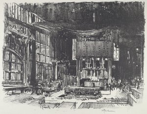 Os Acólitos Preparando o Altar do Deus da Guerra de Joseph Pennell