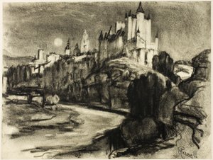 O Alcazar, Segóvia de Joseph Pennell