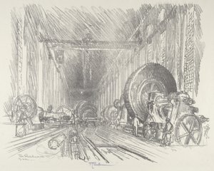 A Basílica da Guerra, 1916. de Joseph Pennell