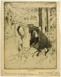 A Ponte de Alcântara, Toledo de Joseph Pennell