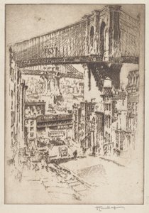 As pontes, do Brooklyn de Joseph Pennell