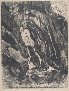 A Porta da Catedral, 1912. de Joseph Pennell